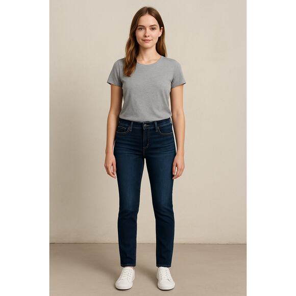 American Eagle Women’s Slim Straight Extreme Flex Jeans 32x32 Blue Denim - Picture 1 of 7